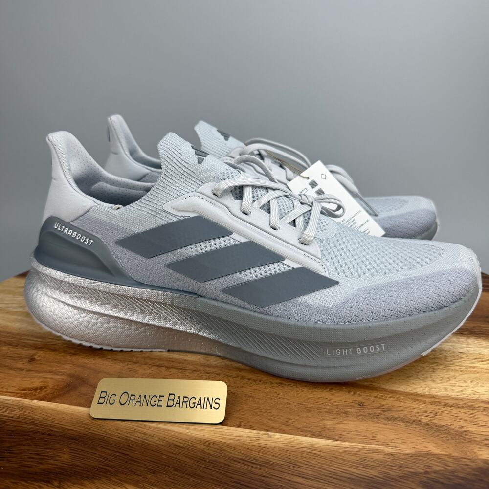 Adidas Ultraboost 5X Gray Halo Reflective Running Shoes Men's 9.5 JQ9077 NWT